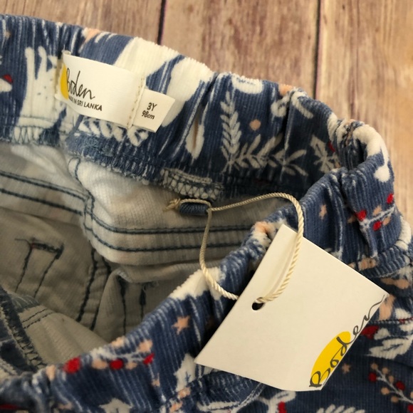 Mini Boden winter scene cord pants - Picture 4 of 4